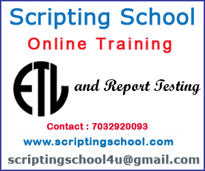 ETL and Report Testing Online Training institute in Hyderabad
