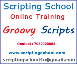 Groovy Scripts Online Training institute in Hyderabad
