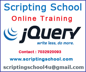 jQuery Online Training institute in Hyderabad