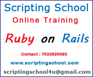 Ruby on Rails Online Training institute in Hyderabad