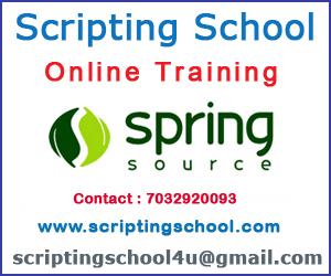 Spring Online Training institute in Hyderabad