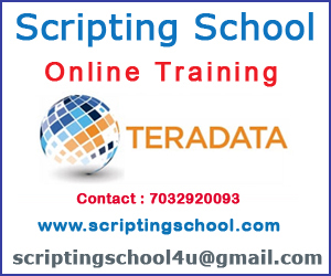 Teradata Online Training institute in Hyderabad